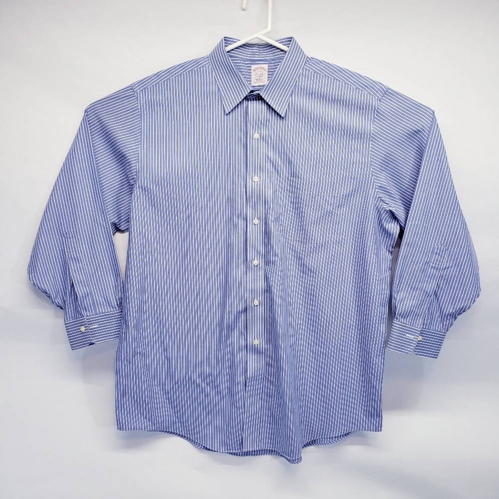 Brooks Brothers Blue & White Striped Button Down